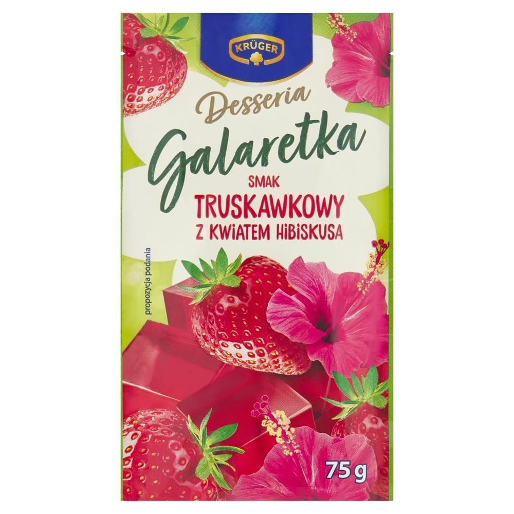 Krüger Desseria Galaretka smak truskawkowy z kwiatem hibiskusa 75 g