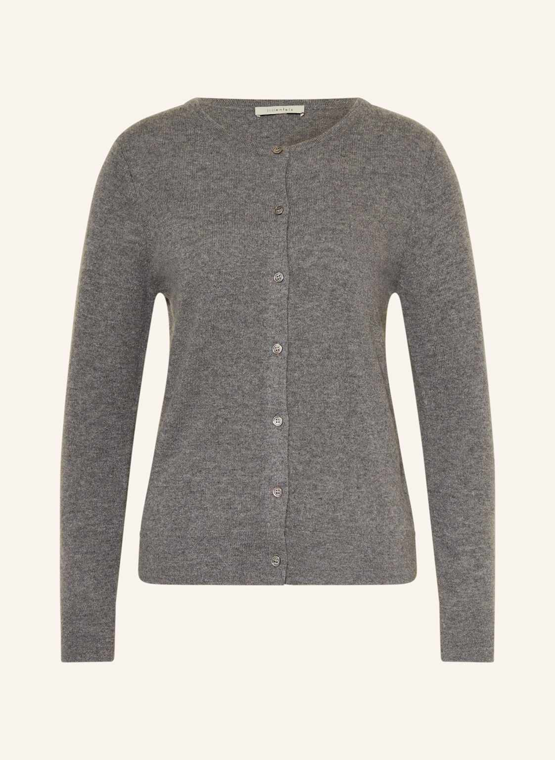 Lilienfels Kardigan Z Kaszmiru grau