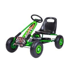 Gokart na pedały Baby Mix Razor zielony - zabawka