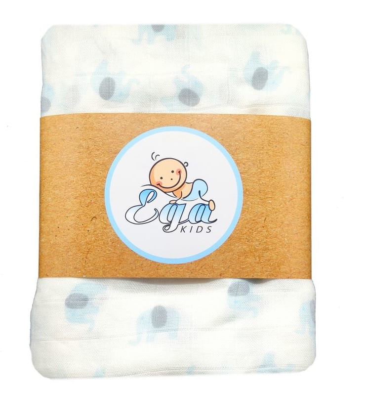 Ega Kids Pieluszka Bambus Kocyk Otulacz Super Miękka 120x120 cm