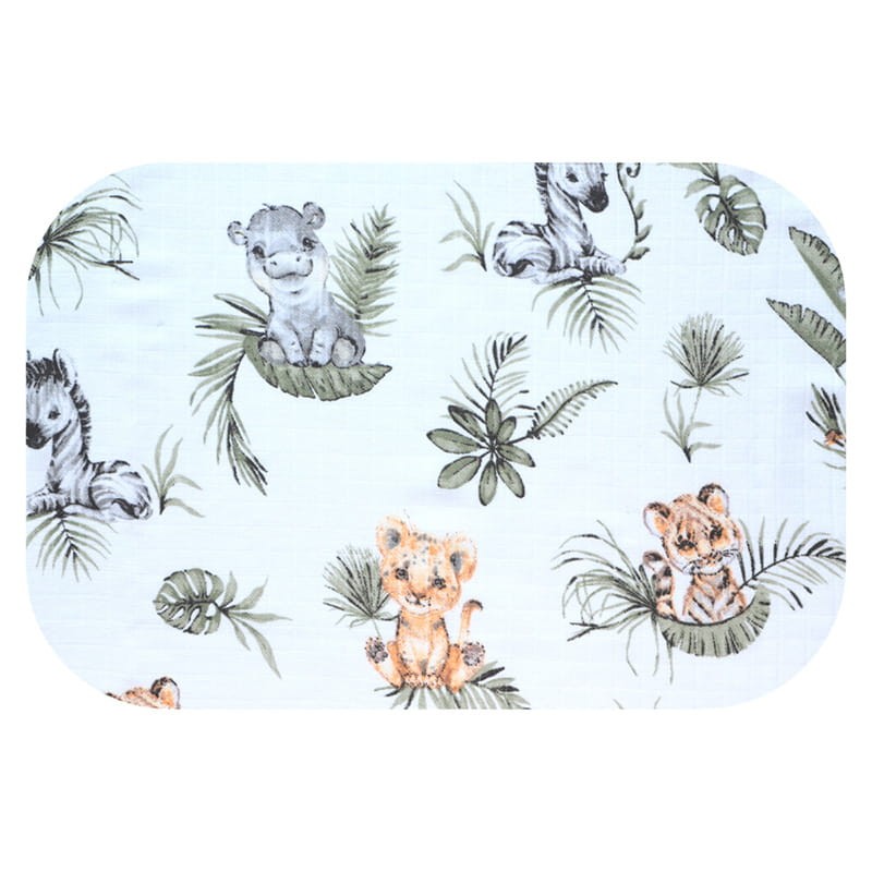 Ega Kids Pieluszka Tetrowa Wzorzysta 1 szt. 70x80 cm Zwierzęta W Dżungli