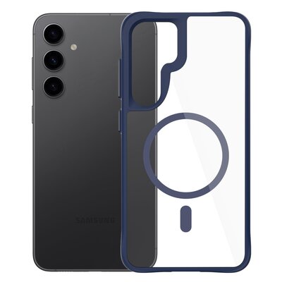 Etui 3MK Satin Guardx MagCase do Samsung Galaxy S24/S25 Przezroczysto-niebieski