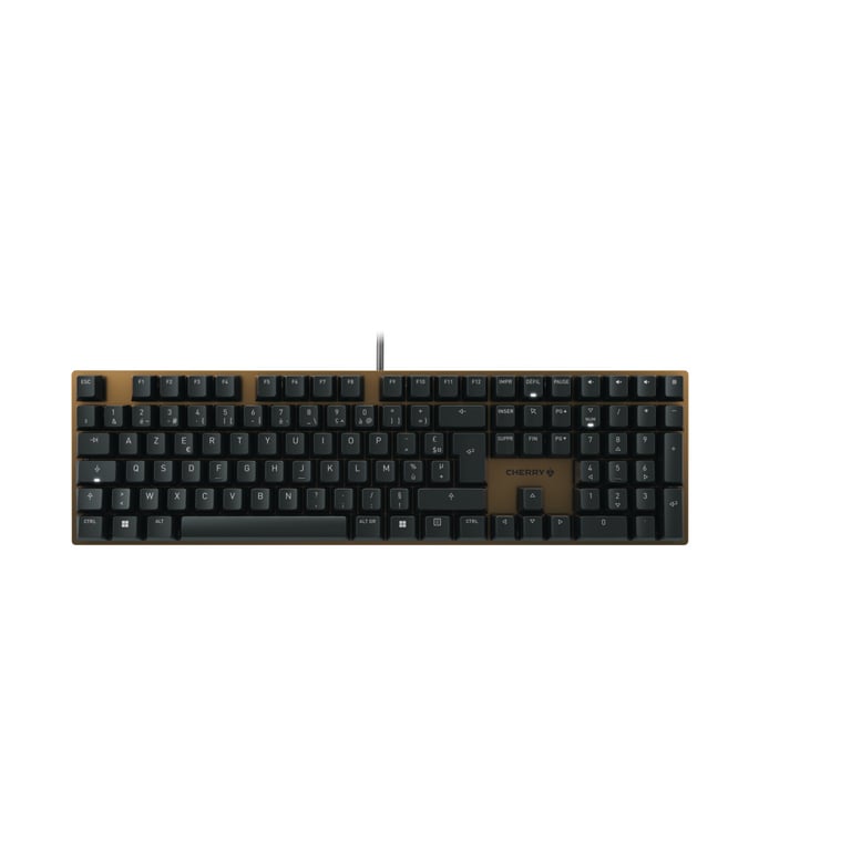 CHERRY KC 200 MX klawiatura Uniwersalne USB AZERTY Francuski Czarny, Brąz