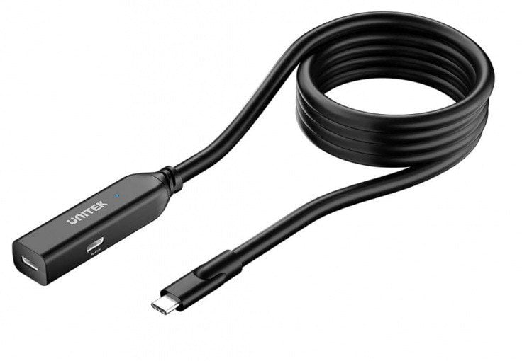 Unitek Kabel przedłużający USB-C 10 Gbps 5m, czarny