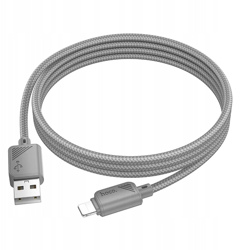 Kabel USB A do Lightning Hoco 2,4A 1 m X113 szary