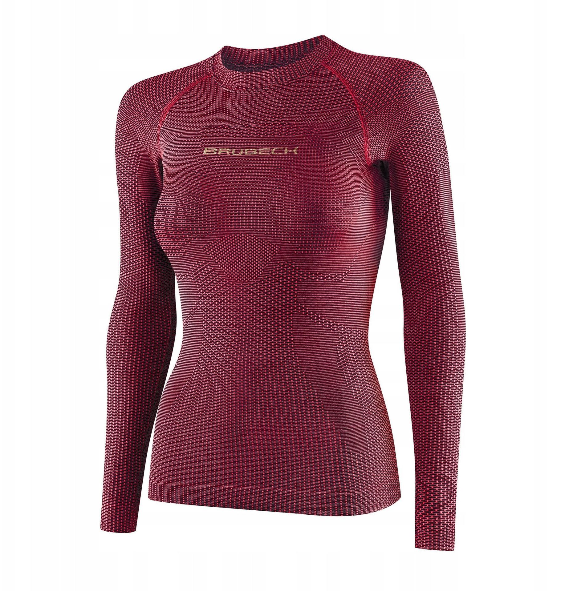 LS1594W Koszulka damska 3D PRO z długim rękawem fuksjowy L