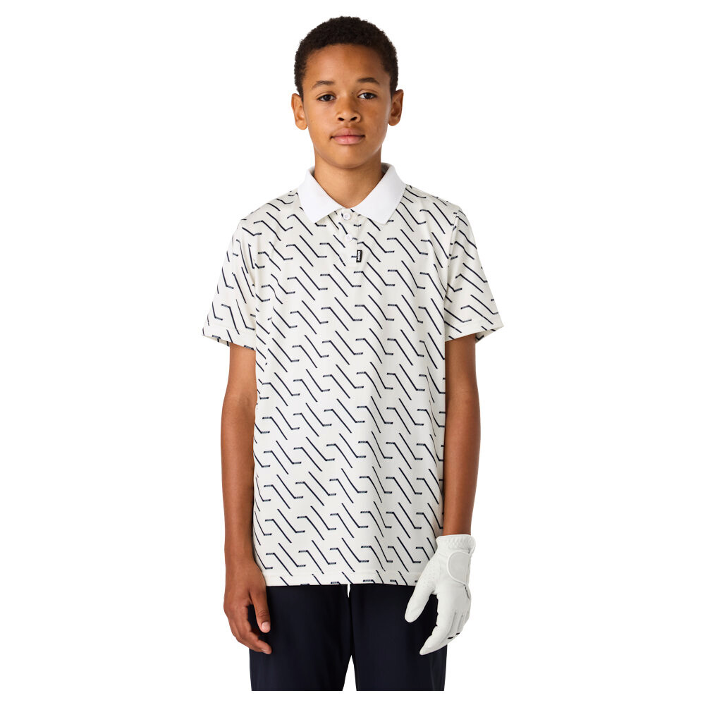 Koszulka dziecięca CCM Polo Print Blanc S