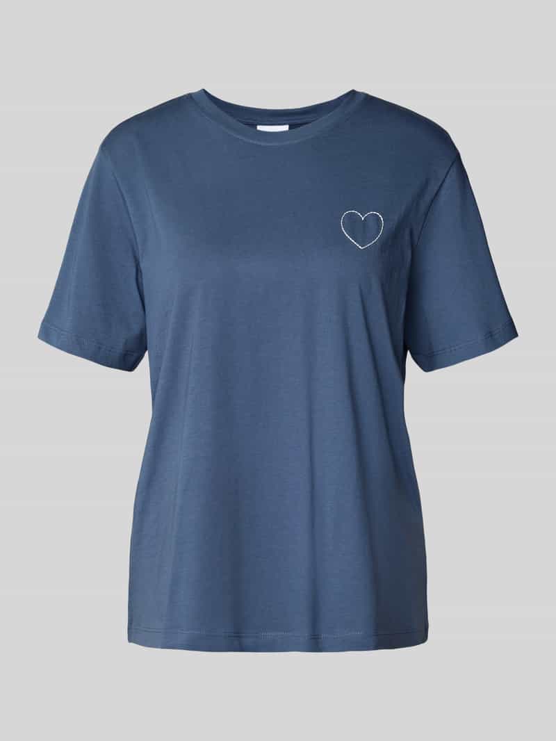 T-shirt z okrągłym dekoltem model ‘SYBIL’