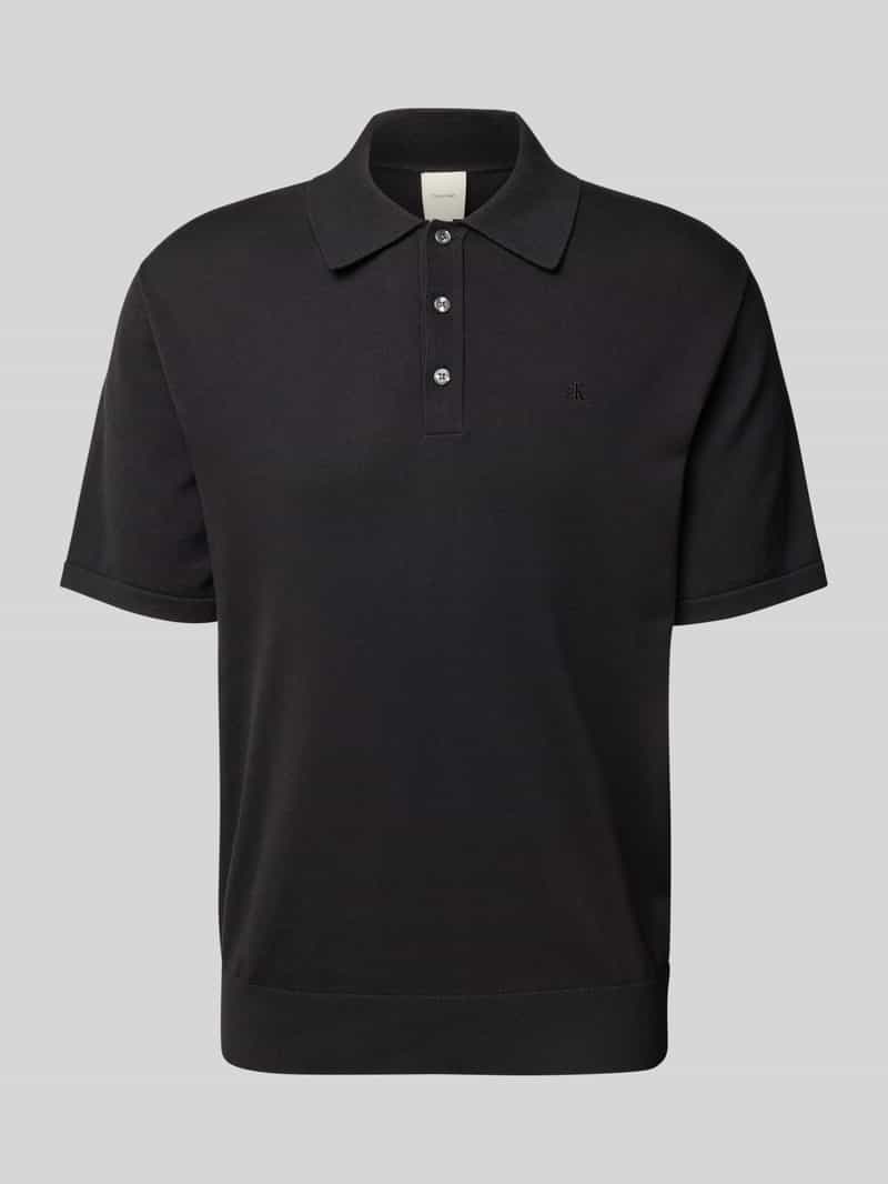 Koszulka polo o kroju regular fit z wyhaftowanym logo model ‘SUPIMA’