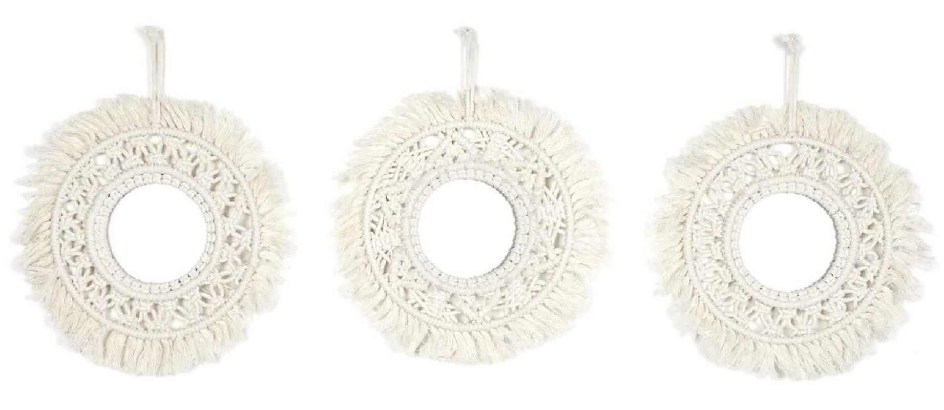 Zestaw 3 okrągłych luster CALEO