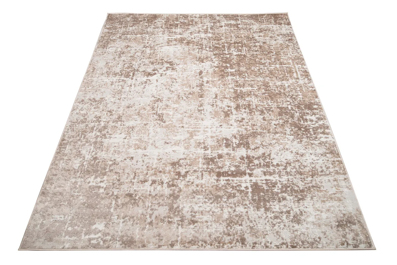 Przetarty dywan biało-beżowy E7-L19