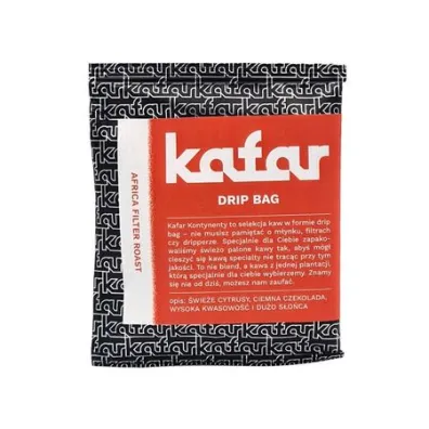 Kafar Kawa w saszetce Dripbag Afryka Filter 12 g