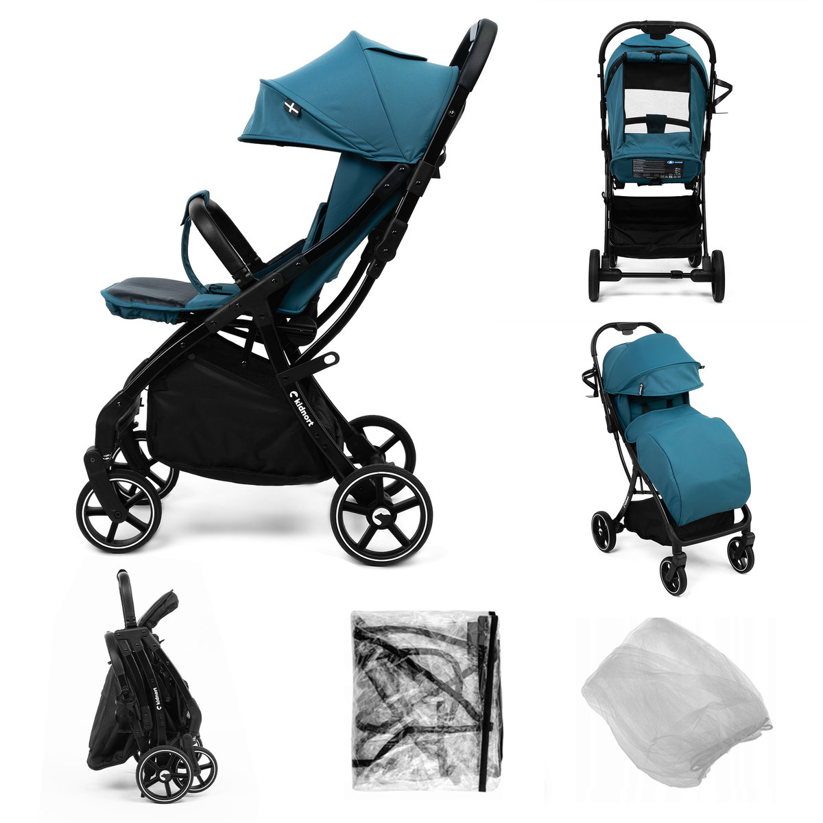 WÓZEK SPACEROWY Kidnort Do 22KG AKCESORIA SPACERÓWKA PODRĘCZNY Fjällräv