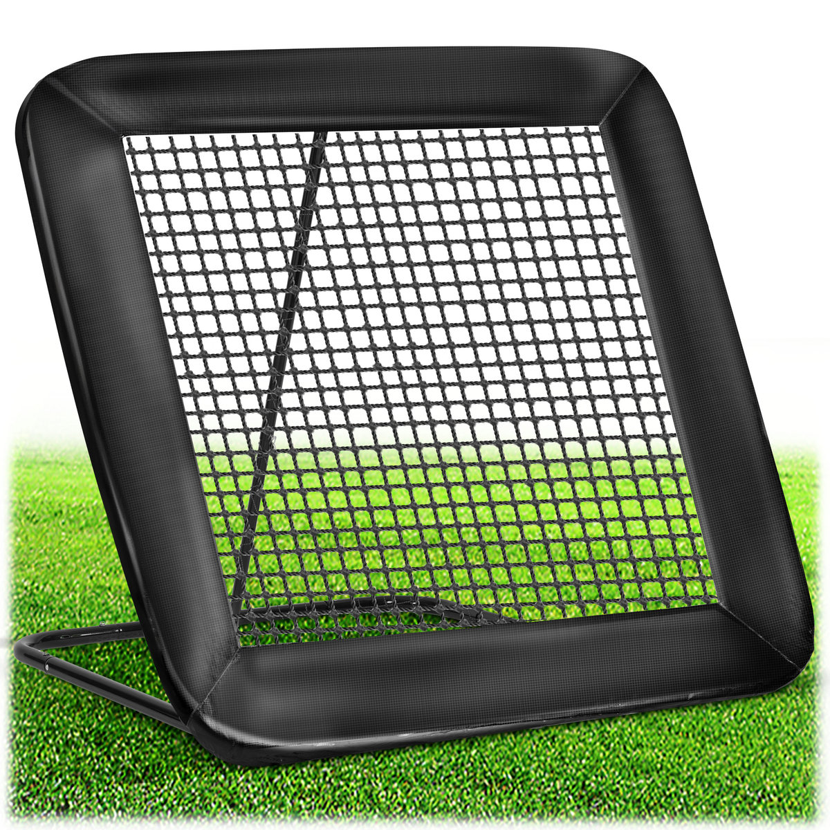 Bramka piłkarska treningowa przenośna 122x120x103 cm rebounder Neo-Sport