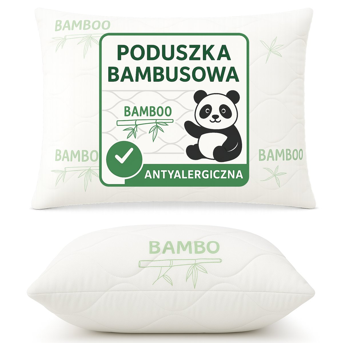 Poduszka antyalergiczna bambusowa 70x80 – nowoczesna i przewiewna PREMIUM