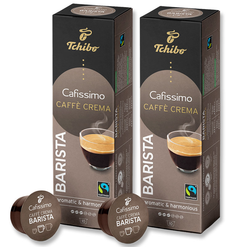 Kapsułki Tchibo Cafissimo Barista Caffe Crema kawa zestaw 2x 10 sztuk kaps.
