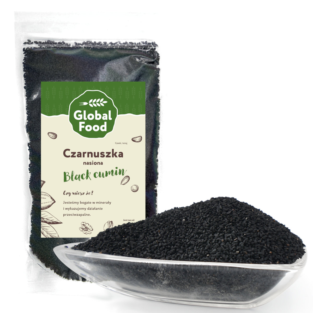 CZARNUSZKA NASIONA 200g KMIN CZARNY NATURALNY