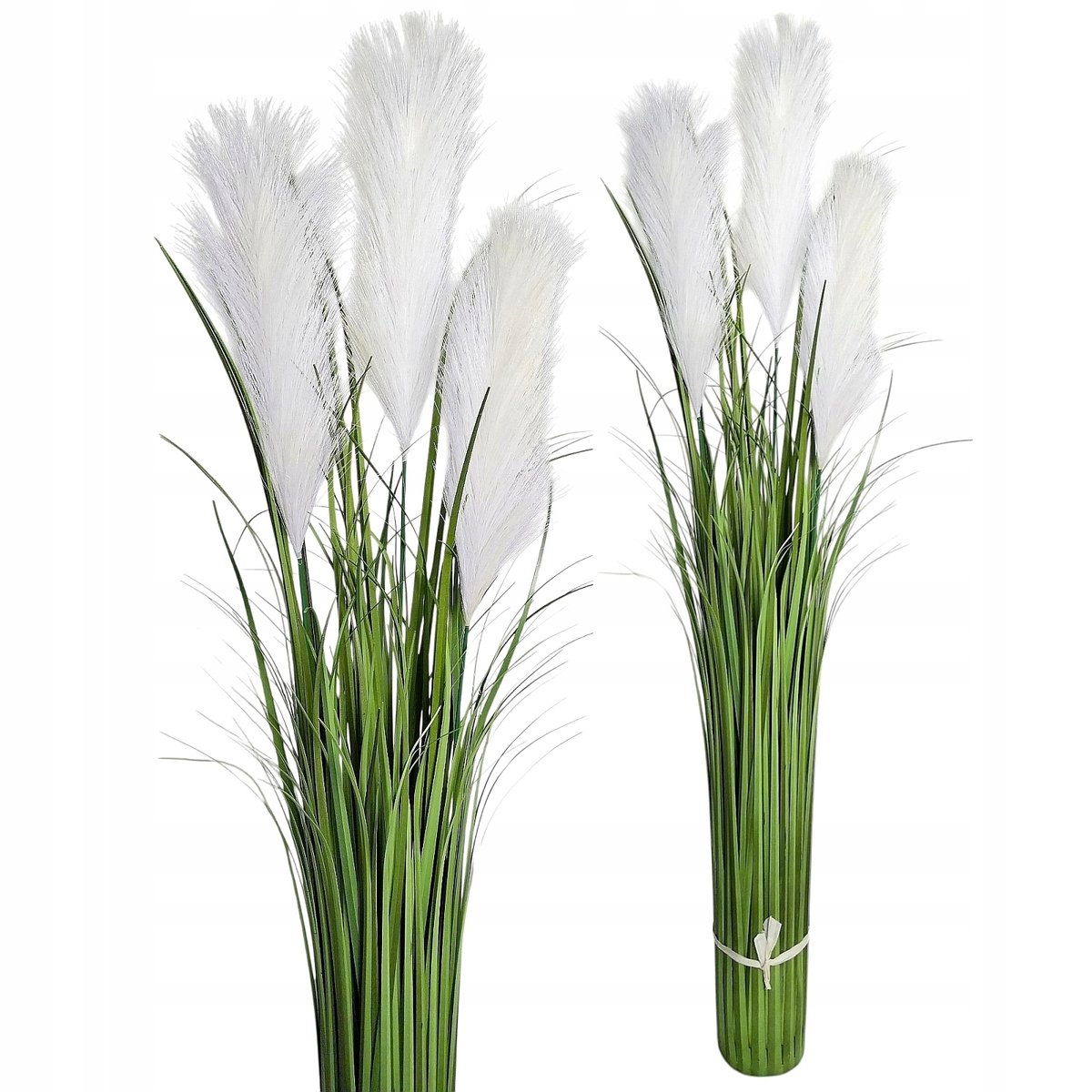 Sztuczna Trawa Z Pampasami W Wiązce Jak Żywa Gęsta Wysoka 80 Cm Gęsta Biała