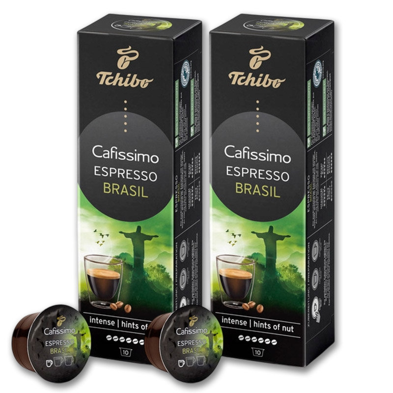 Kapsułki Tchibo Cafissimo Espresso Brasil caffe kawa zestaw 2x10 szt. kaps.