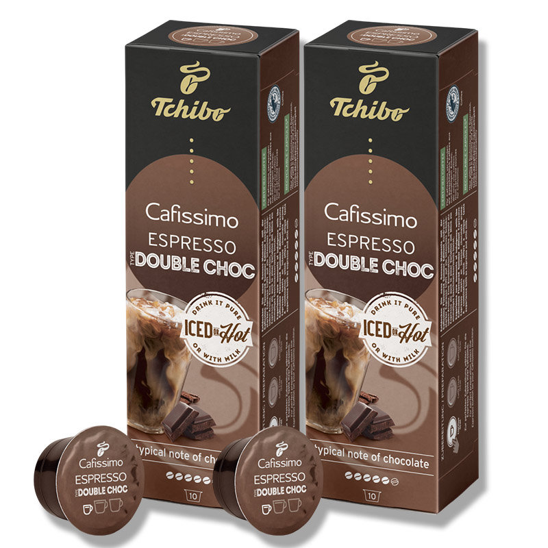 2x Kapsułki Tchibo Cafissimo Espresso Double Choc caffe kawa zestaw 2x10 sztuk