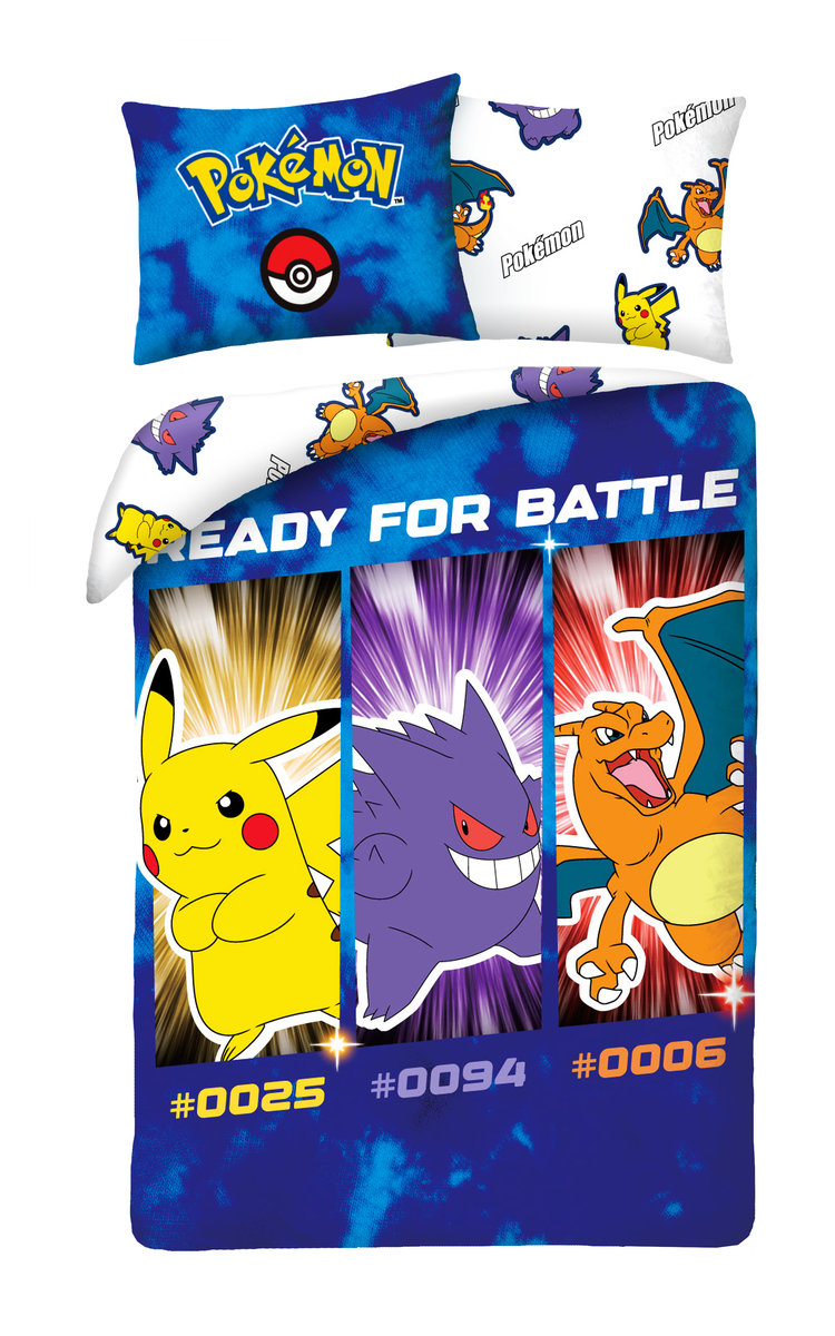 Pościel dziecięca Pokemon 140 x 200 Halantex 100% bawełna Pikachu