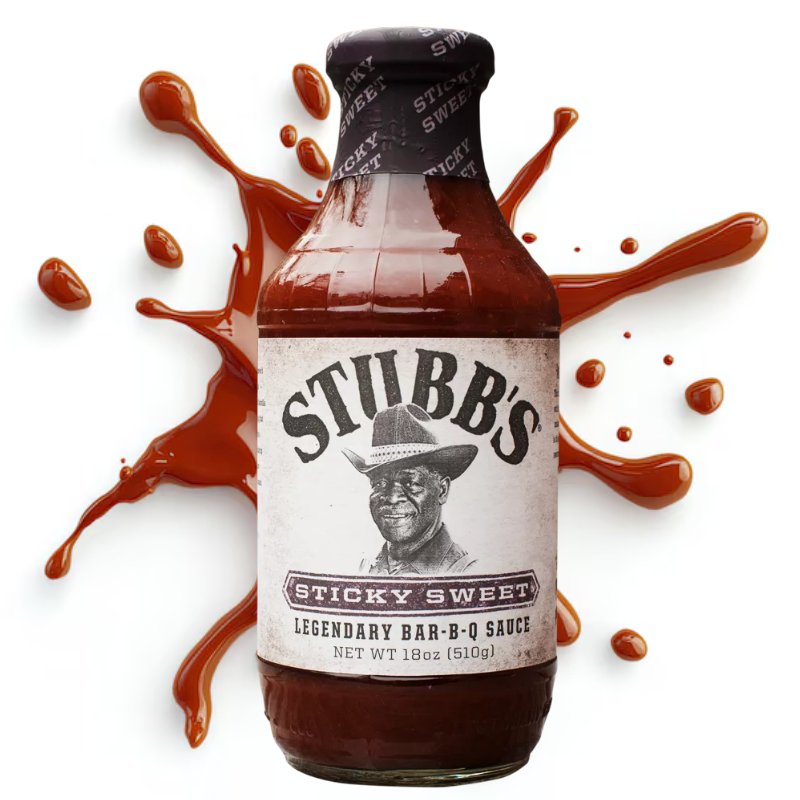 GĘSTY SOS BBQ Słodki sos do marynaty GLAZURA DO MIĘS Sweet BBQ Sauce 450ml