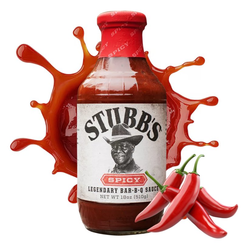 OSTRY SOS POMIDOROWY DO BBQ Pikantny sos Stubb's Spicy BAR-B-Q SAUCE 450ml