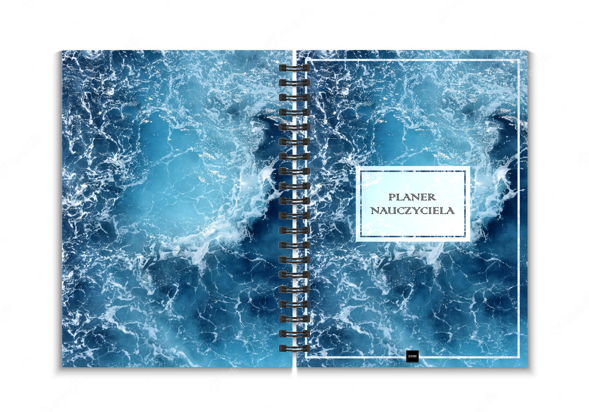 Jufimi Planer Nauczyciela Niedatowany Organizer Terminarz Dziennik Morze Okładka Twarda