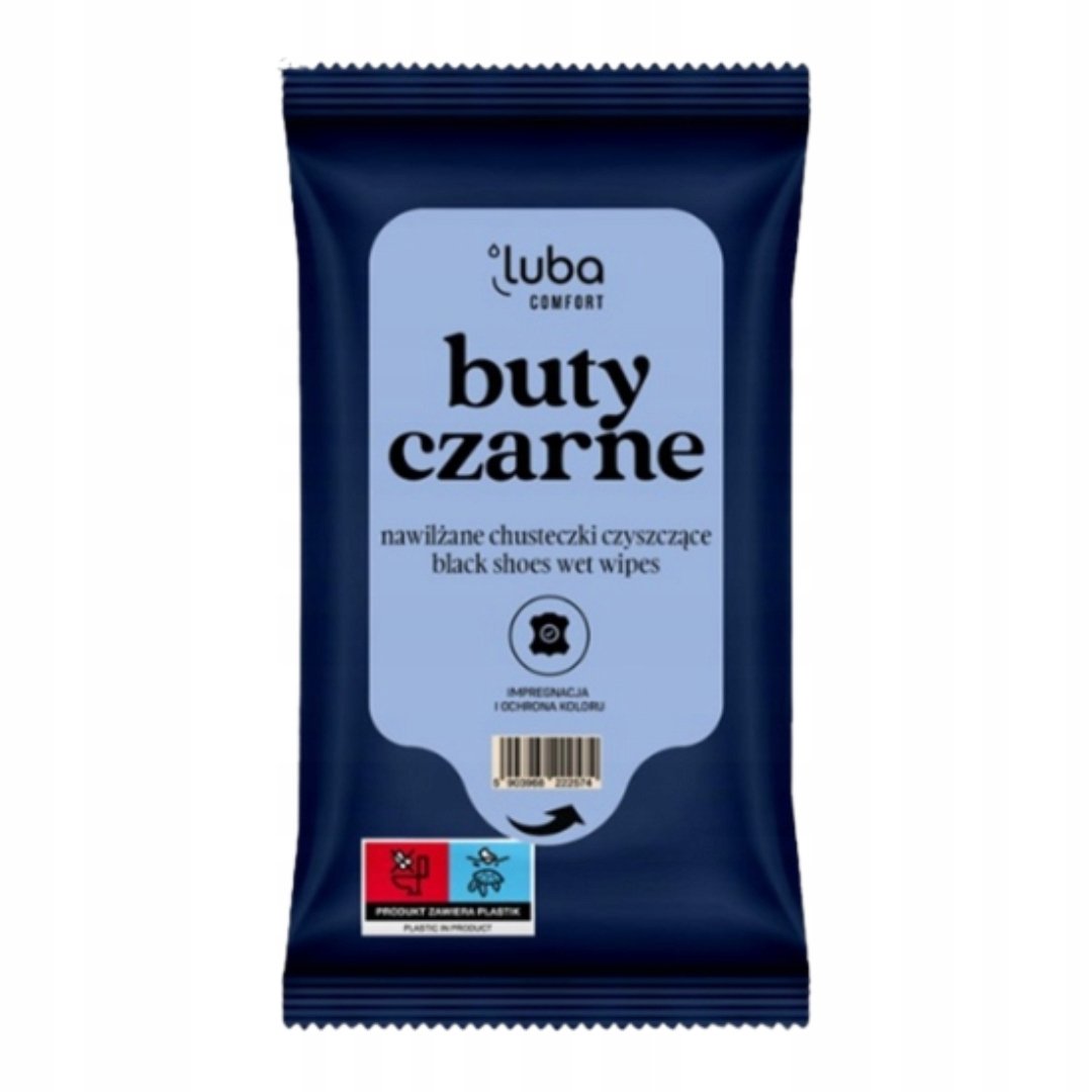 Chusteczki do czyszczenia czarnych BUTÓW podeszw ściereczki buty 15SZT