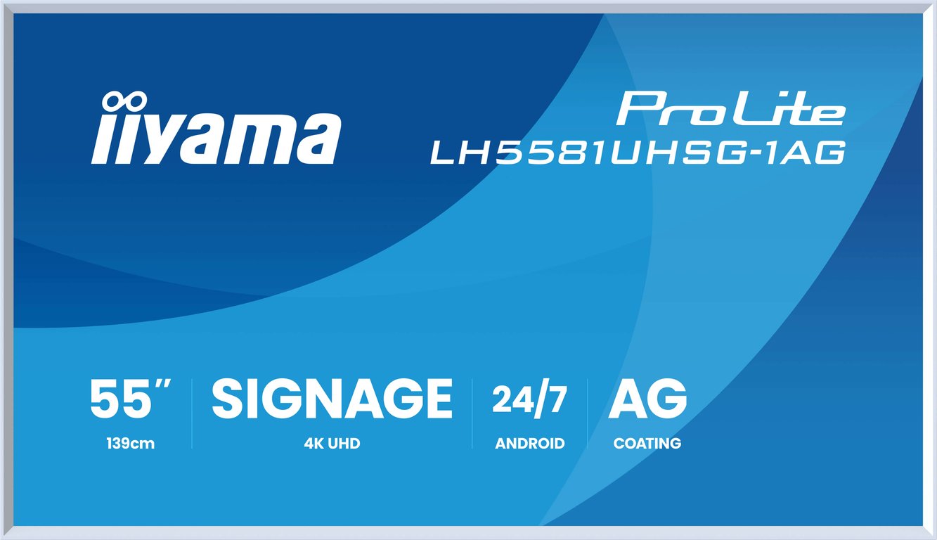 iiyama LH5581UHSG-1AG signage display Interaktywny płaski panel 138,7 cm (54.6