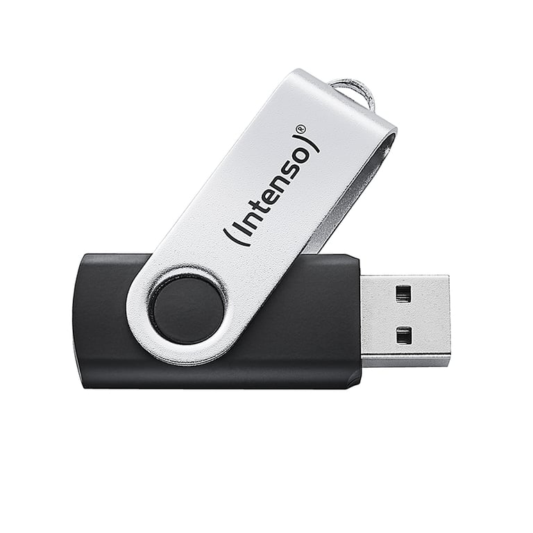 Intenso USB 64GB OFFICE LINE 3.2 Gen1 Silver-Black pamięć USB USB Typu-A 3.2 Gen 1 (3.1 Gen 1) Czarny, Srebrny
