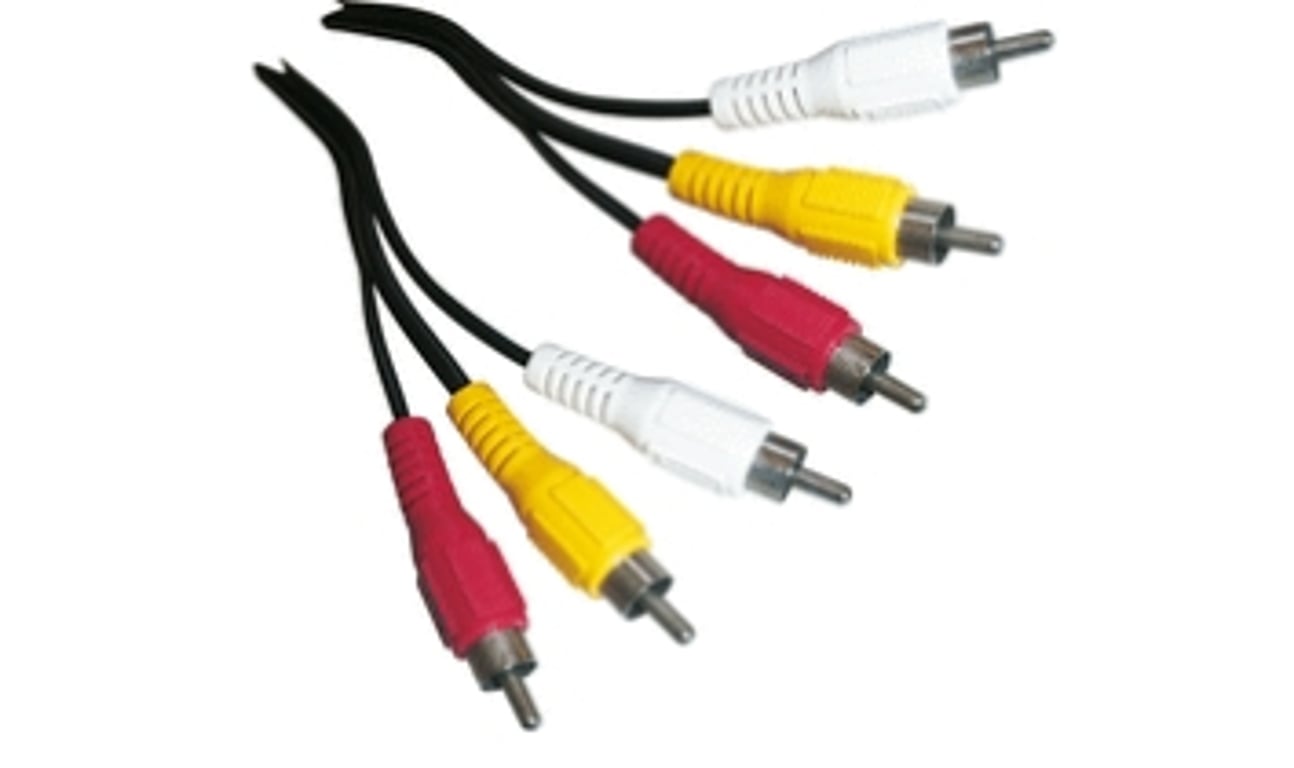 Schwaiger CIK5015 533 złącze kompozytowe 1,5 m 3 x RCA Czarny