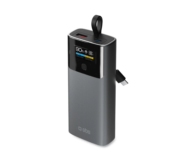 SBS TTBB10000LCDPD20 LCD 10000mAh PD 20W Szary