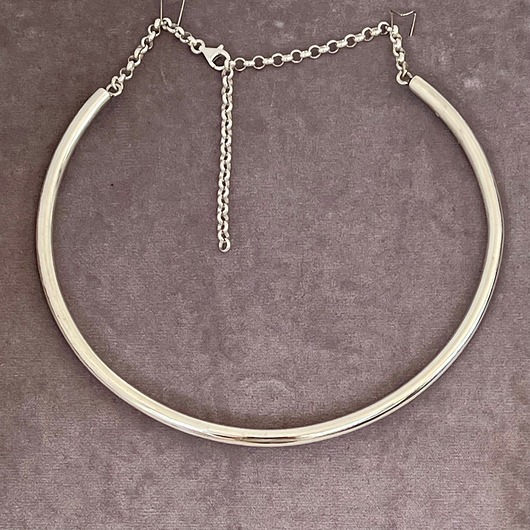 Obroża, choker ze srebra 925, Naszyjnik srebrny