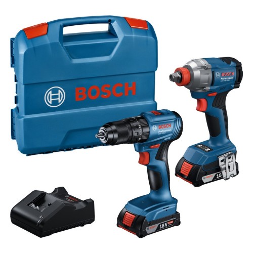 BOSCH COMBO 18V GDX 18V-285 + GSB 185-LI 2*2.0AH