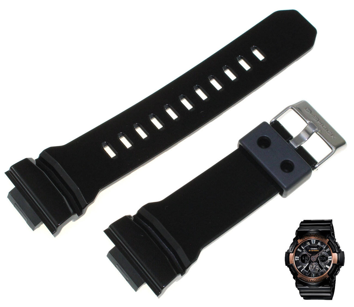 Pasek do zegarka Casio G-Shock GA-200RG czarny 10414651