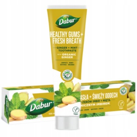 Pasta do zębów z organicznym Imbirem i Mięta świeży oddech 100g Dabur
