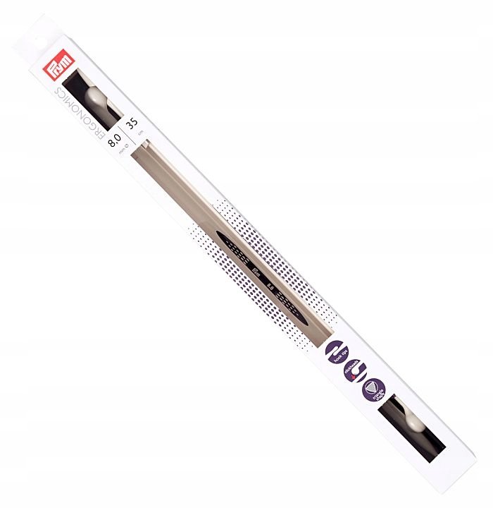 druty proste PRYM ERGONOMICS 8 35cm 190361 .