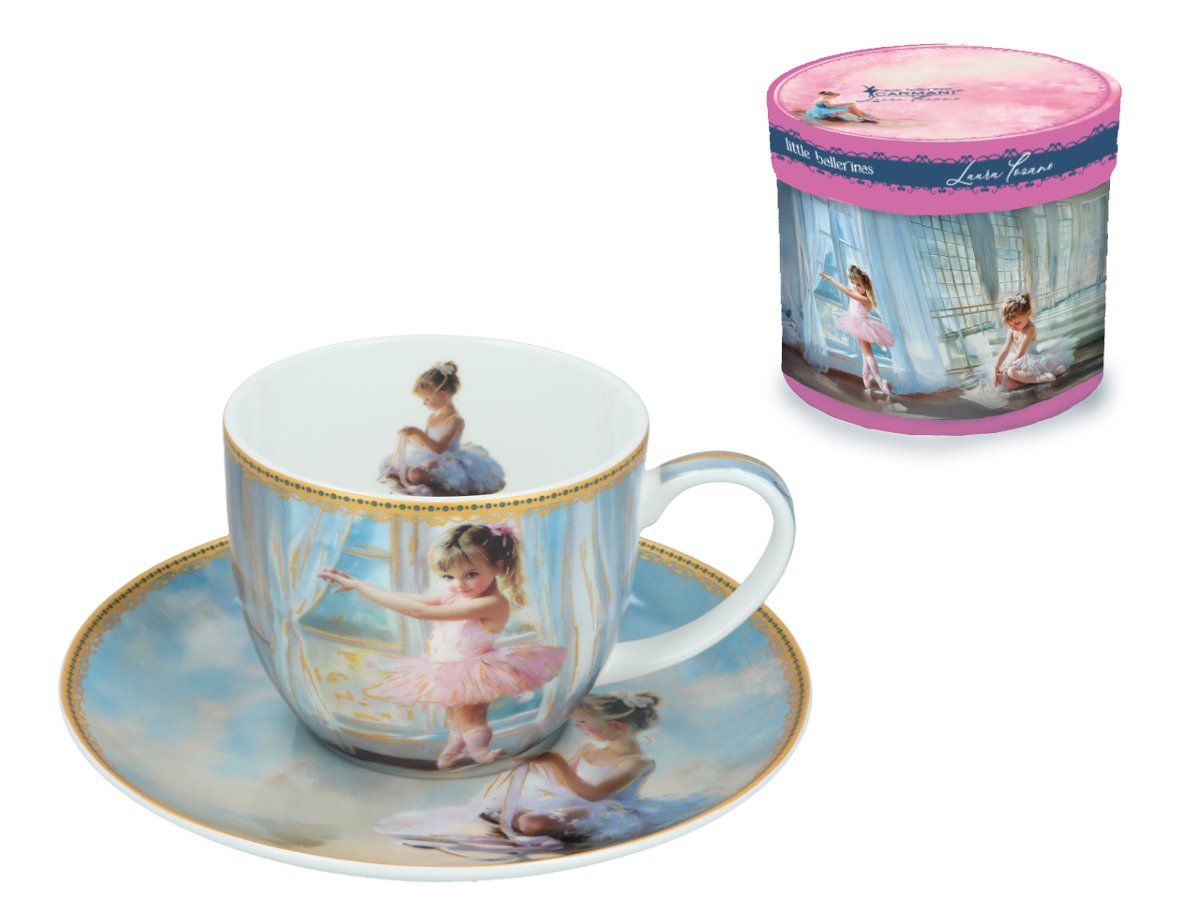 Filiżanka ze spodkiem - Małe baletnice (CARMANI)
