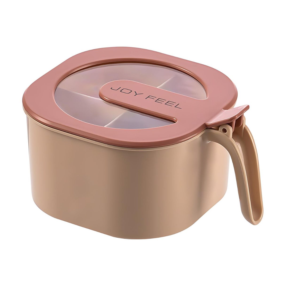 PUDEŁKO NA ŻYWNOŚĆ Z 4PRZEGRÓDKAMI-RÓŻOWY