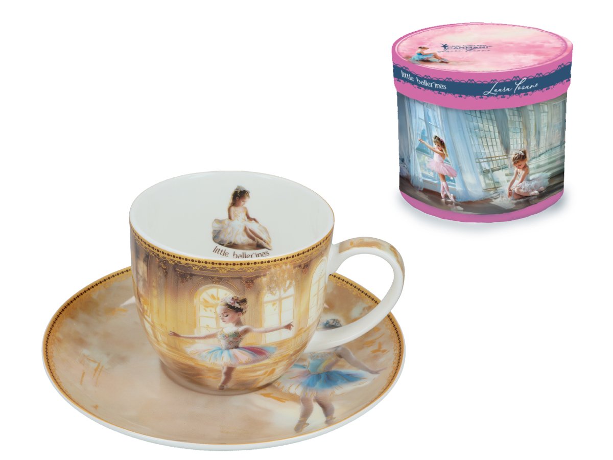 Filiżanka ze spodkiem - Małe baletnice (CARMANI)
