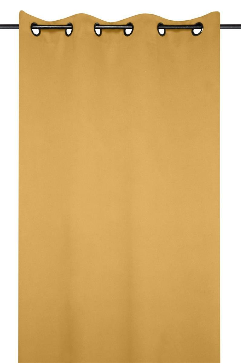 Zasłona NOTTE 135x250 musztardowa zaciemniająca