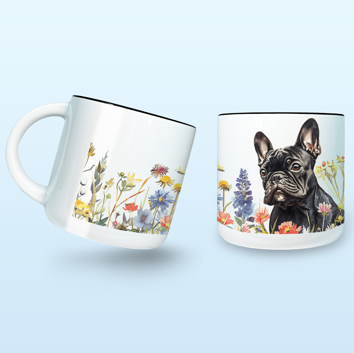 Kubek z Psem Buldogiem Francuskim