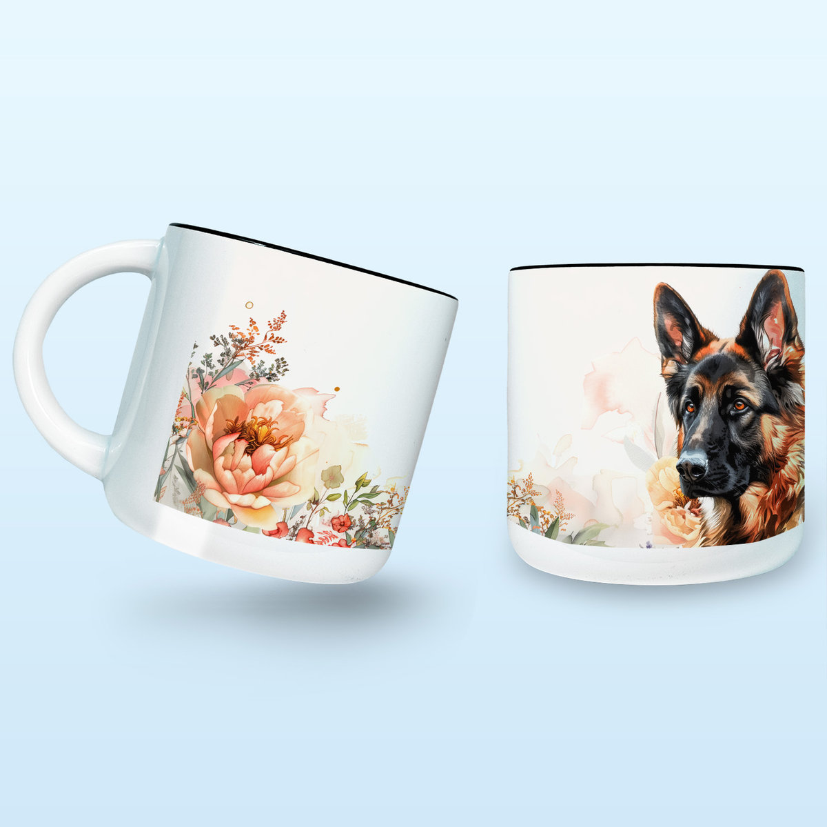 Kubek z Psem Owczarek Niemiecki