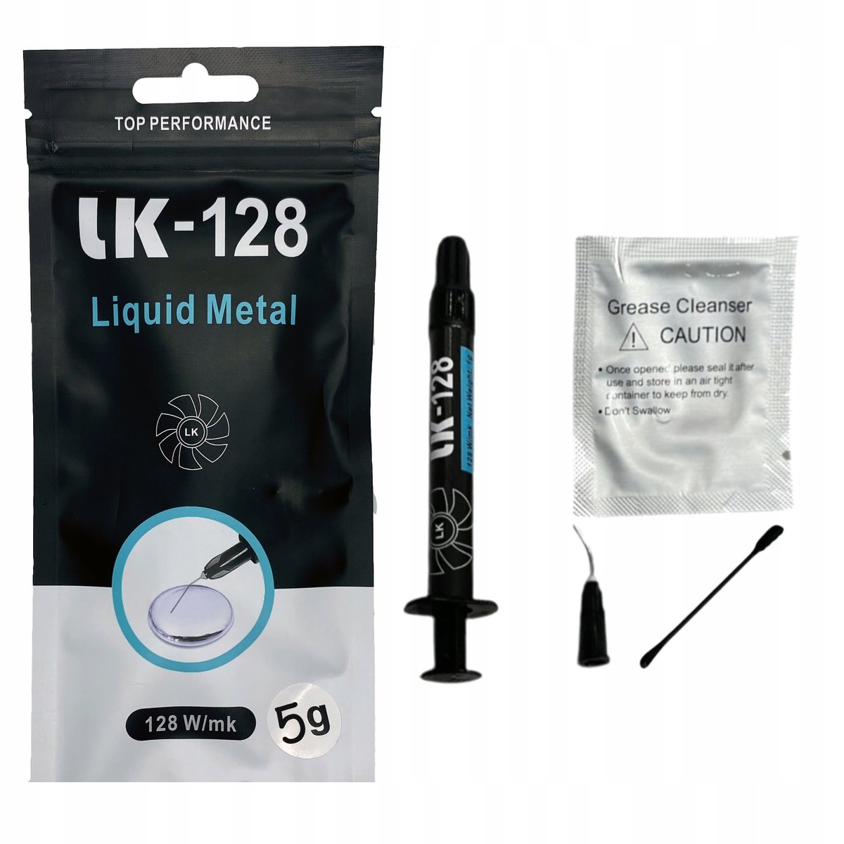 Ciekły metal 5g LK-128 termoprzewodzący 128 W/mk GAMINGOWY NA CPU GPU