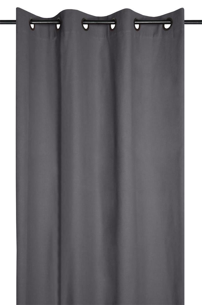 Zasłona DUO 135x240 cm szara bawełna półzaciemniająca