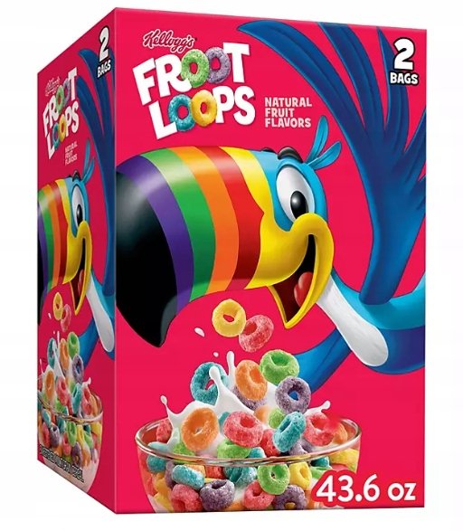 Płatki śniadaniowe FROOT LOOPS FRUIT 1,24KG OWOCOWE - Prosto z USA!