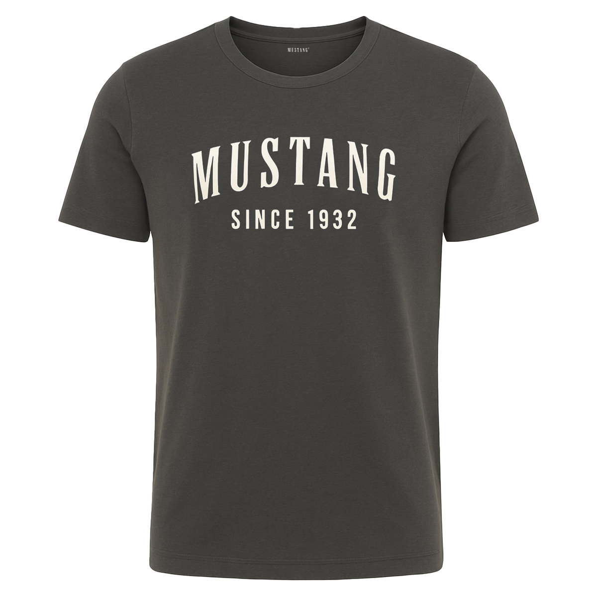 Mustang Koszulka Męska T-shirt Bawełniana 4260 Grafitowa Rozmiar L