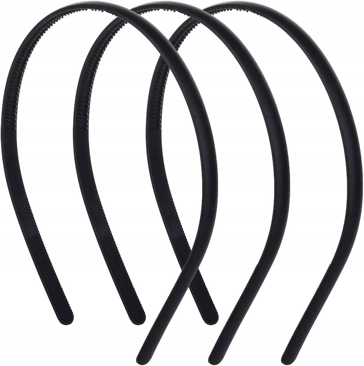 Stylowe oplastikowe opaski do włosów 3szt. - Idealne do makijażu i codzienn