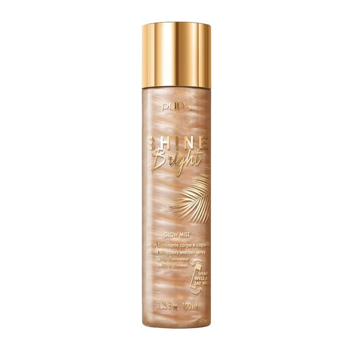 PUPA Milano Shine Bright Rozświetlająca mgiełka do ciała, 100 ml